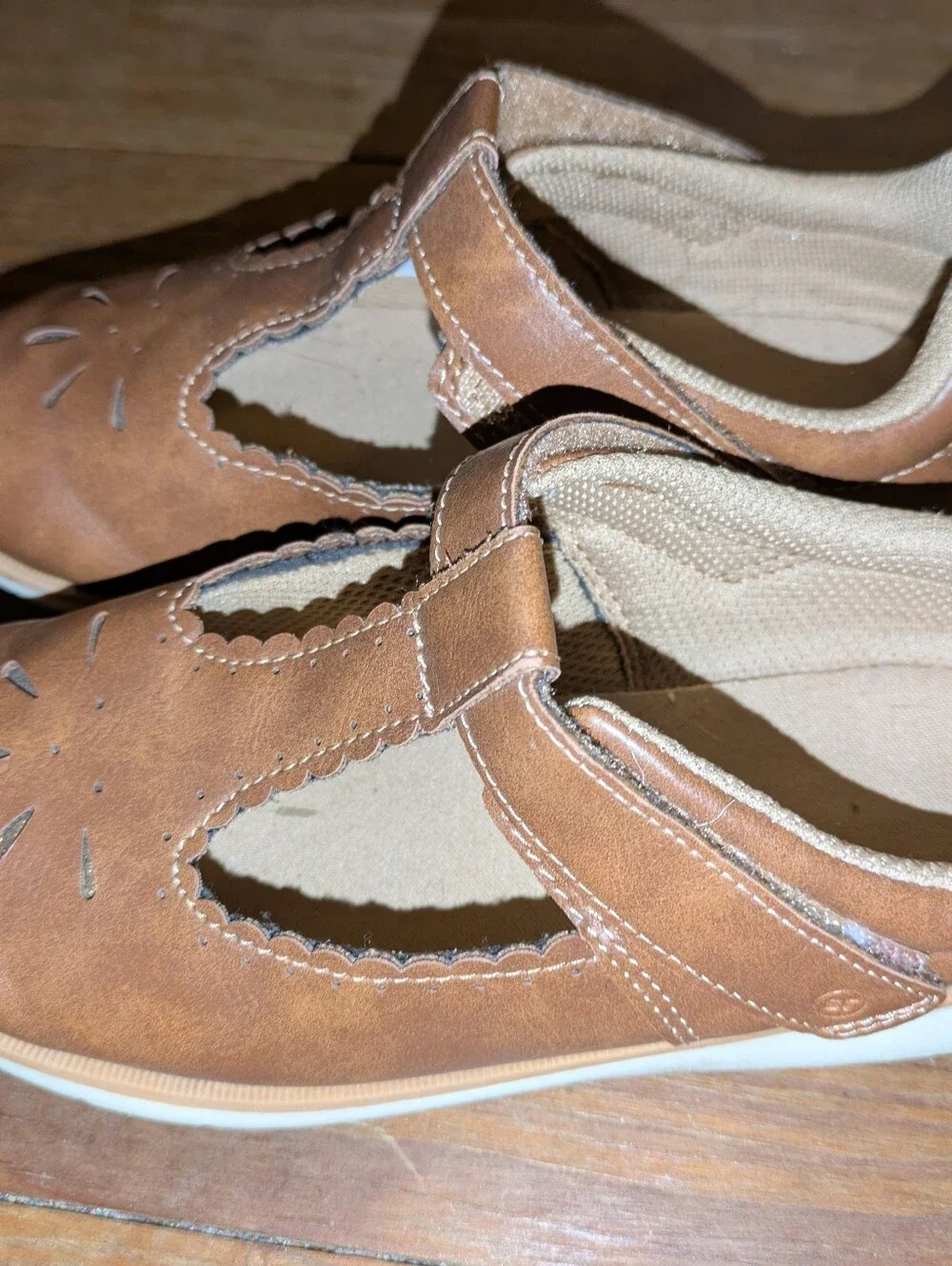 Stride Rite Girls' Brown Mary Jane Shoes